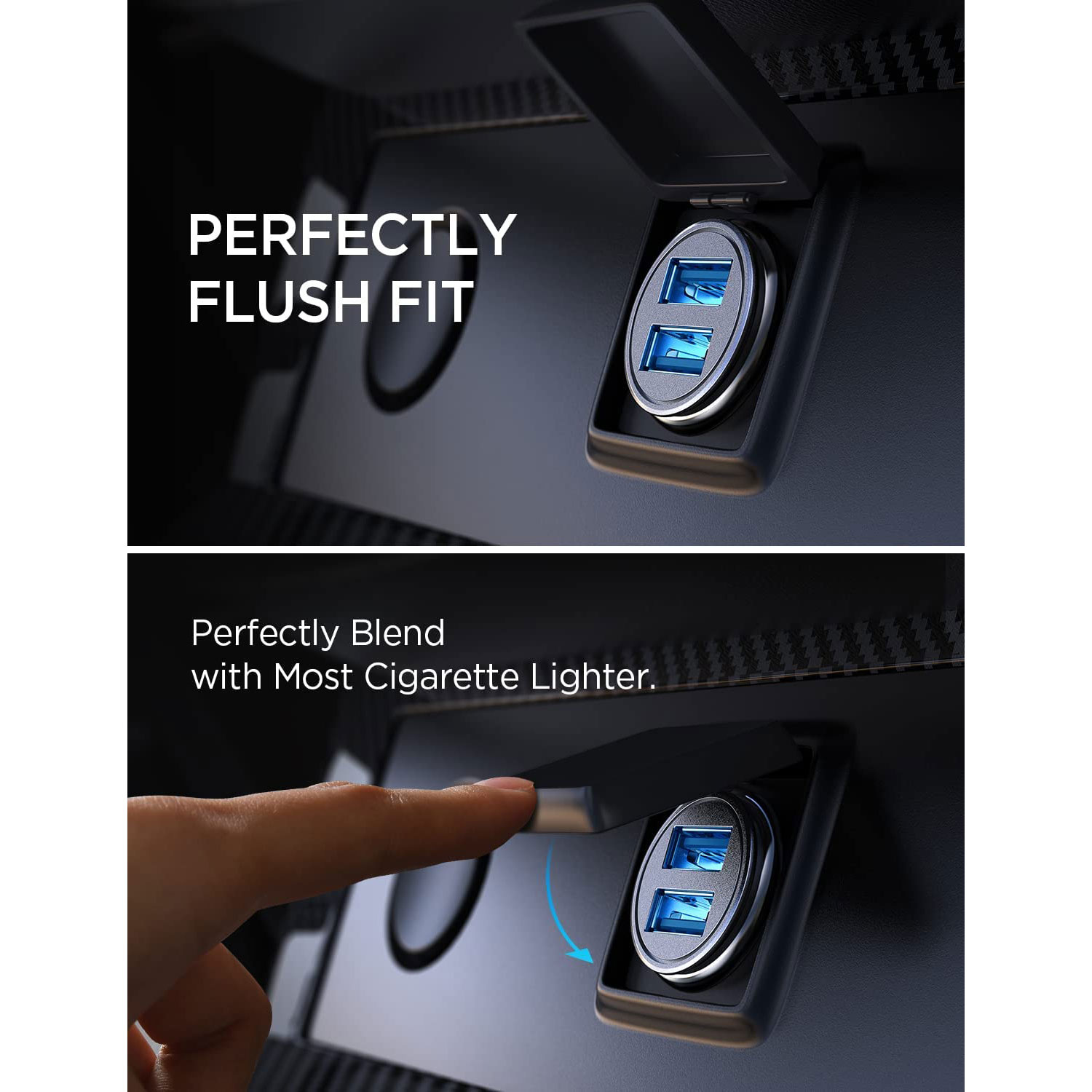 Car Charger, AINOPE Smallest 4.8A – Image 3